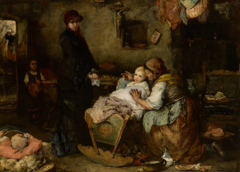 Angel-Maker, by Ottó Baditz, oil, 1892