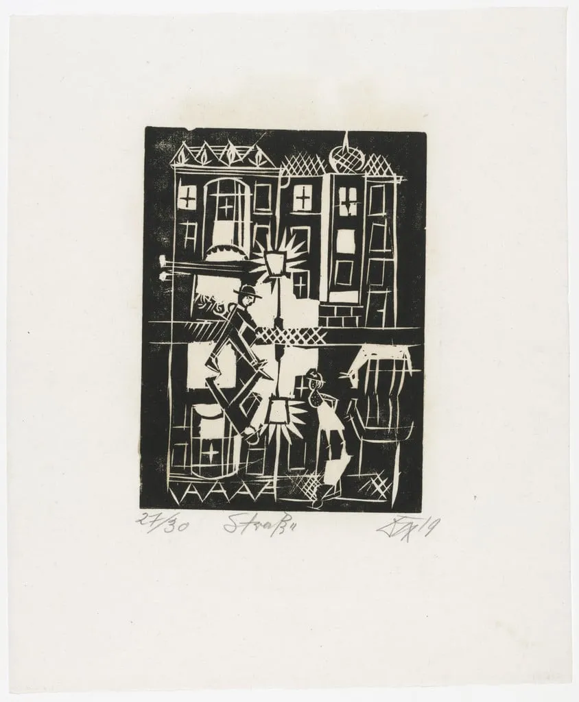 Untitled, by Otto Dix, ink, 1919