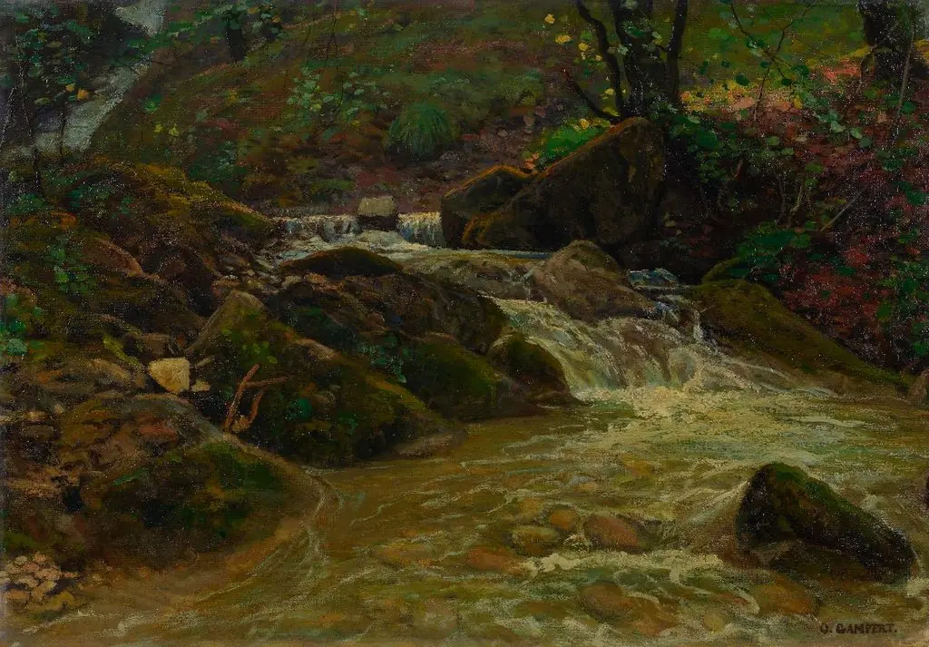 Bergbach, by Otto Gampert