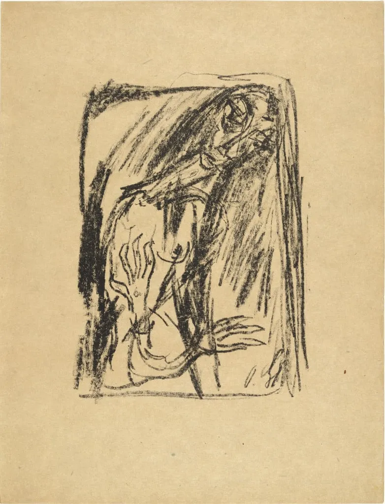 Untitled, by Otto Gleichmann, ink, 1918