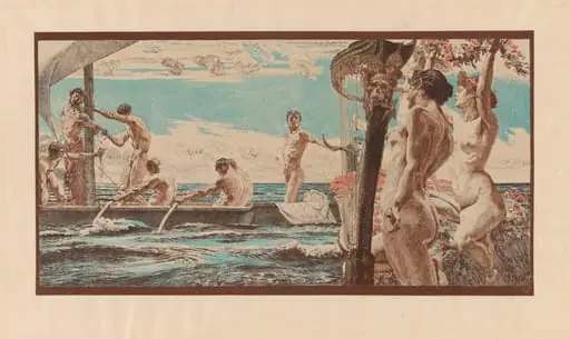 Odysseue und die Sirenen (Odysseus and the Sirens), by Otto Greiner