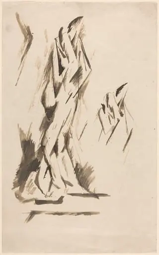Lovers Embracing, by Otto Gutfreund
