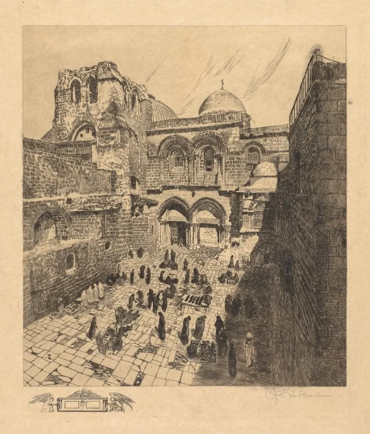 Church of the Holy Sepulchre, Jerusalem, by Otto H. Bacher, 1892