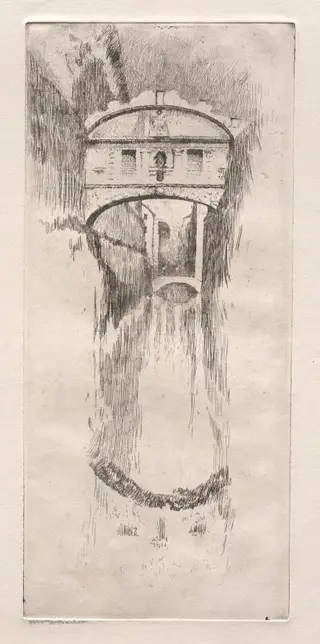 Etchings of Venice: Bridge of Sighs