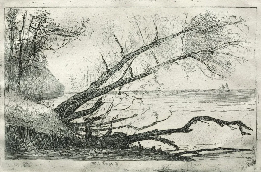 Old Sycamore, by Otto H. Bacher, 1877