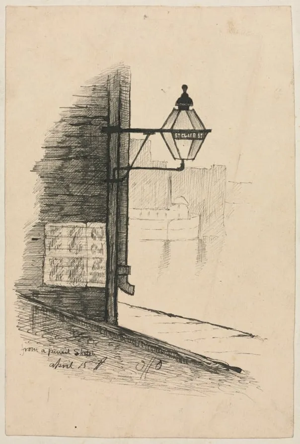 St. Clair Street, Cleveland, by Otto H. Bacher, 1890