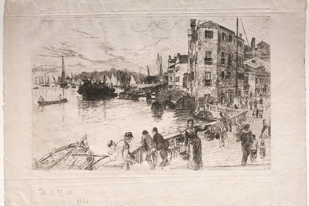 Castello Quarter, Riva, by Otto Henry Bacher, 1880
