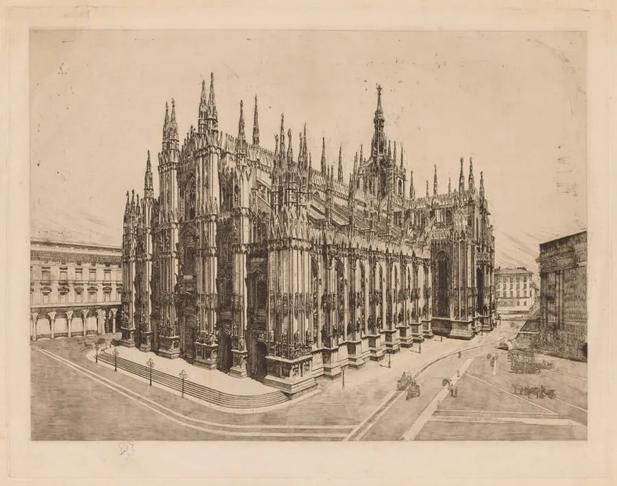 Cathedral, Milan, by Otto Henry Bacher, 1892