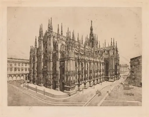 Cathedral, Milan, by Otto Henry Bacher