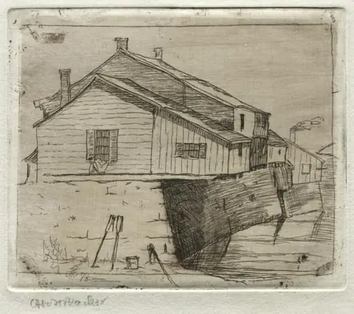 Cottages, Cleveland, by Otto Henry Bacher