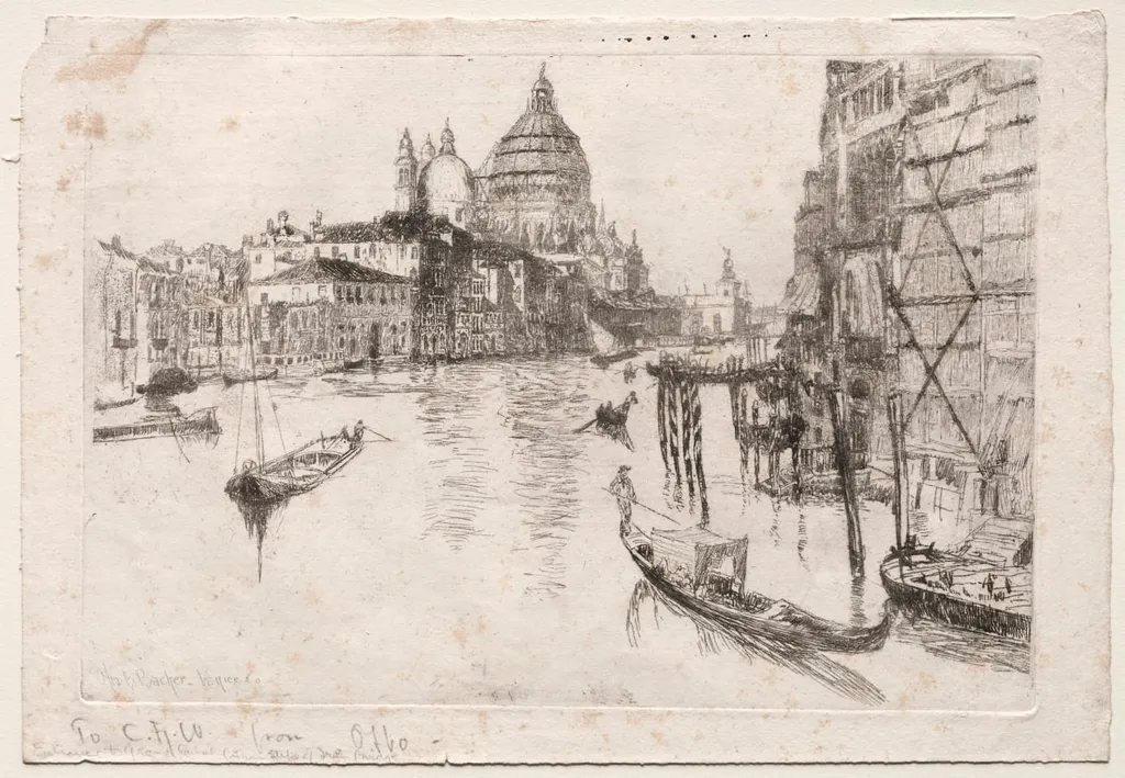 Entrance to Grand Canal, by Otto Henry Bacher, 1880