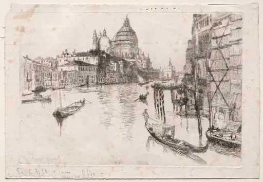 Entrance to Grand Canal, by Otto Henry Bacher