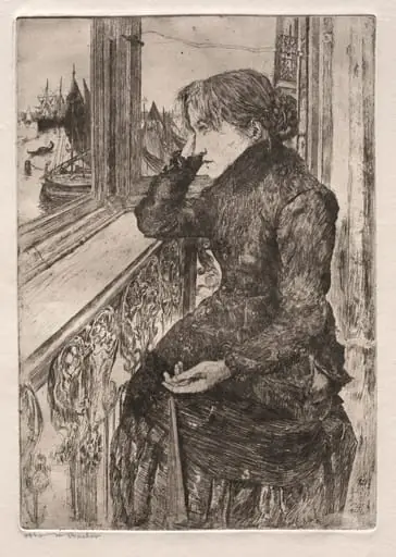 Etchings of Venice: Beautiful View, by Otto Henry Bacher