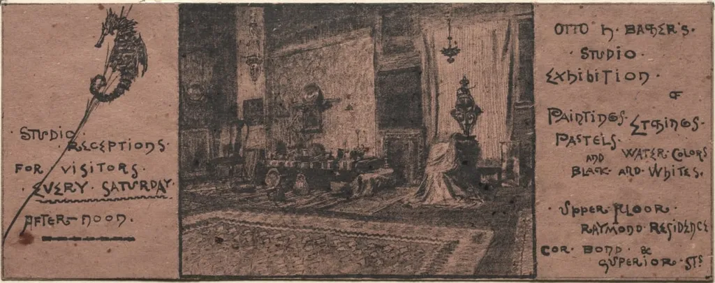 Exhibition Invitation, by Otto Henry Bacher