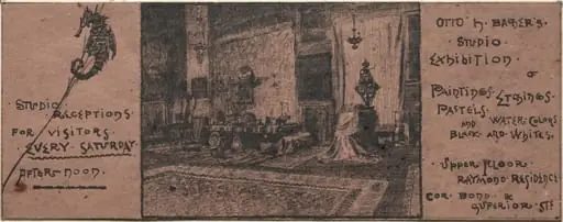 Exhibition Invitation, by Otto Henry Bacher