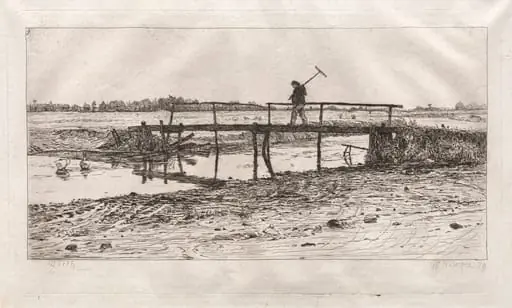 Footbridge, Worth, by Otto Henry Bacher
