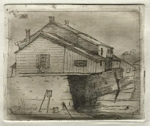 House Over Water, by Otto Henry Bacher
