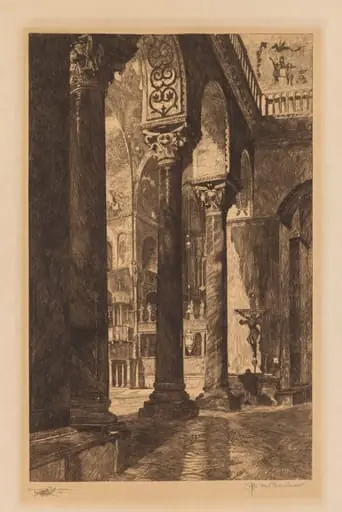 Interior of St. Mark's, Venice, by Otto Henry Bacher