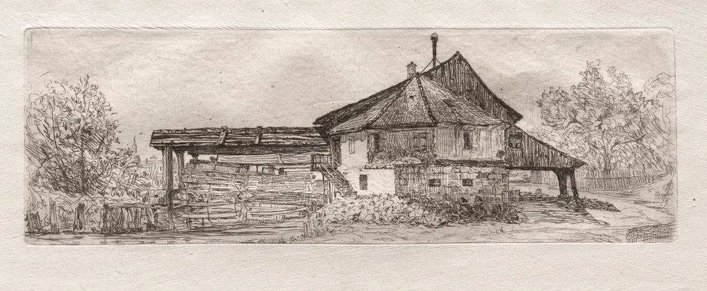 Old Mill on the Danube, by Otto Henry Bacher, 1879