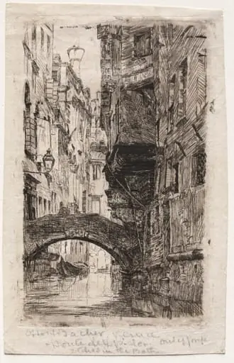 Ponte del Pistor, by Otto Henry Bacher
