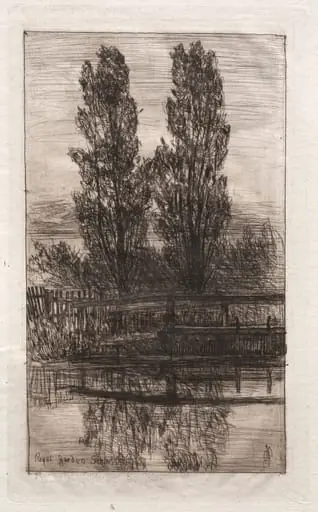 Poplars, Royal Garden, Schleissheim, by Otto Henry Bacher