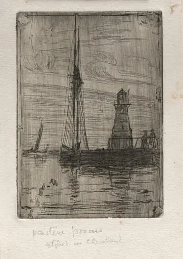 River Pier, by Otto Henry Bacher