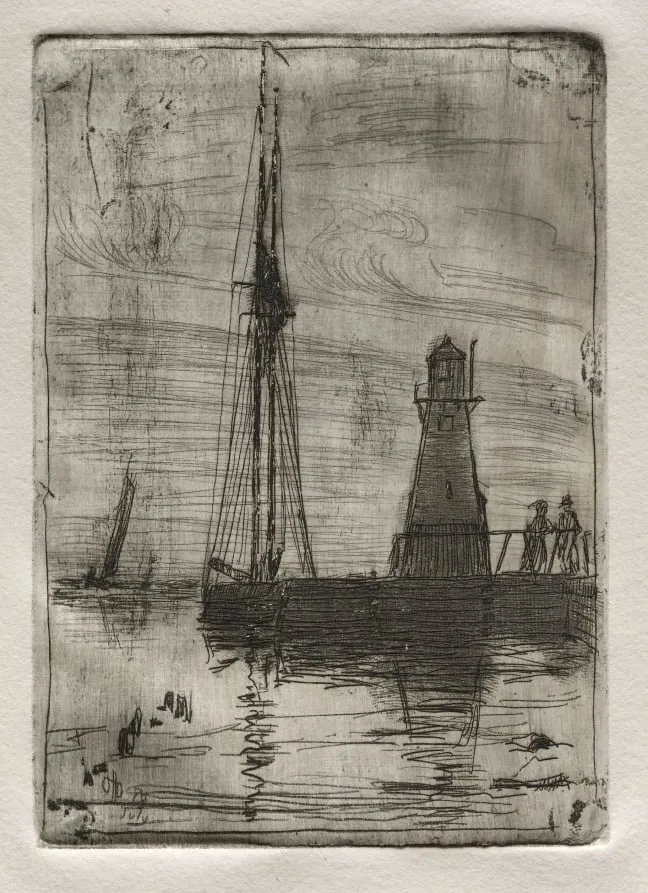 River Pier, by Otto Henry Bacher, 1878