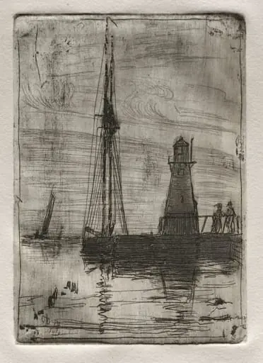 River Pier, by Otto Henry Bacher