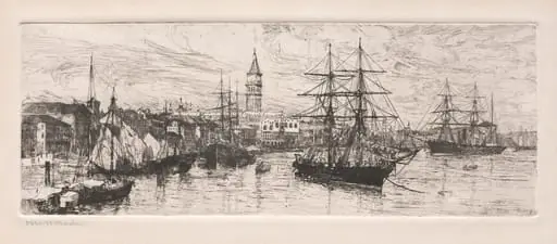 Shipping and the Ducal Palace, by Otto Henry Bacher