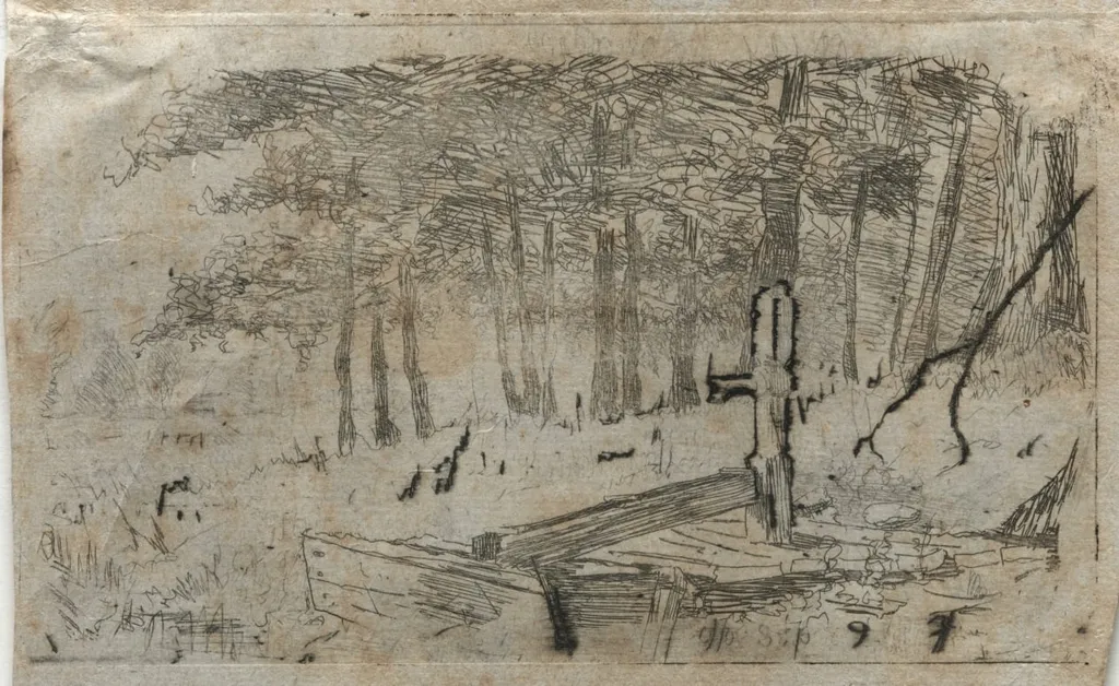 Small Study of Trees, by Otto Henry Bacher, 1900