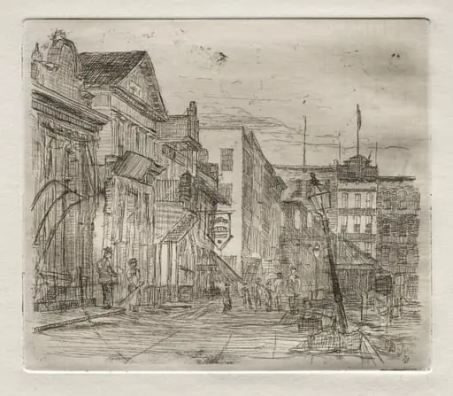 Southwest Corner, Public Square, Cleveland, by Otto Henry Bacher