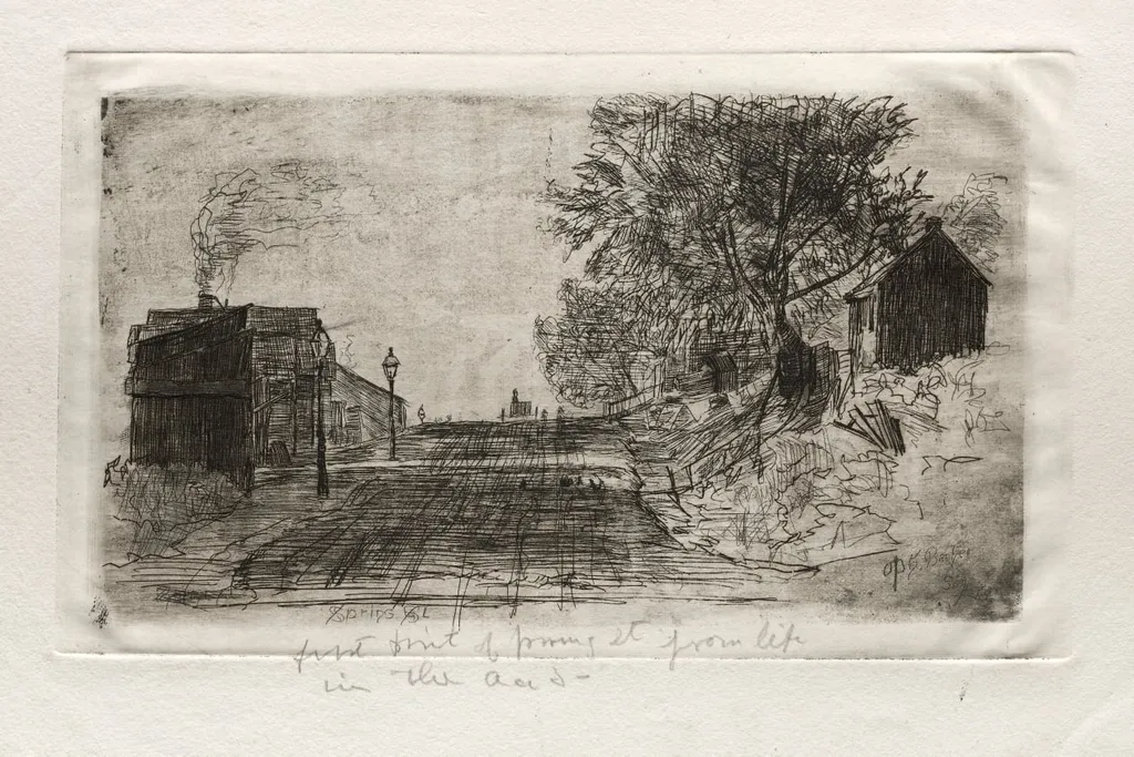 Spring Street, by Otto Henry Bacher, 1878