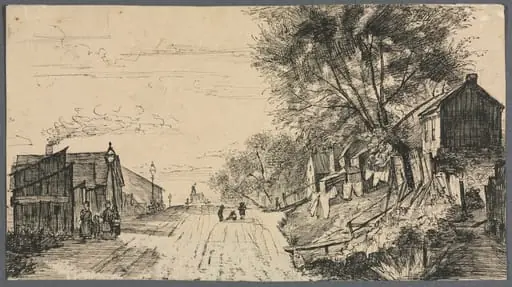 Spring Street, Cleveland, by Otto Henry Bacher