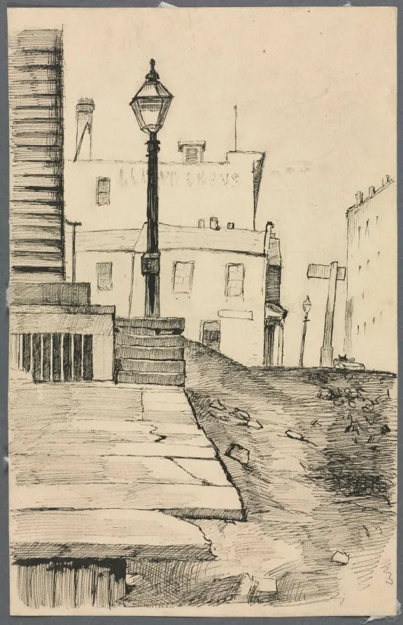 Street Scene, Cleveland, by Otto Henry Bacher, 1887