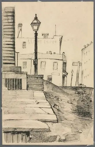 Street Scene, Cleveland, by Otto Henry Bacher
