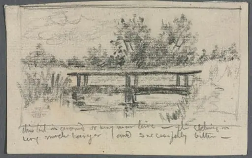 The Bridge, Schleissheim, by Otto Henry Bacher