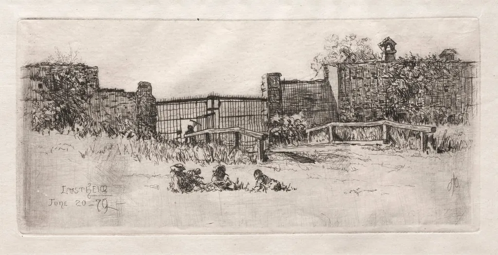 The Gate, Lustheim, by Otto Henry Bacher, 1879