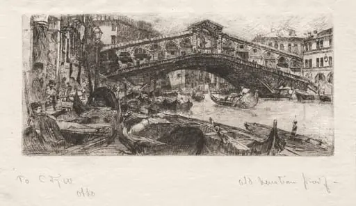 The Rialto, Venice, by Otto Henry Bacher