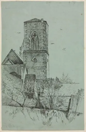 Tower of the Chimes, Old Trinity, Cleveland, by Otto Henry Bacher