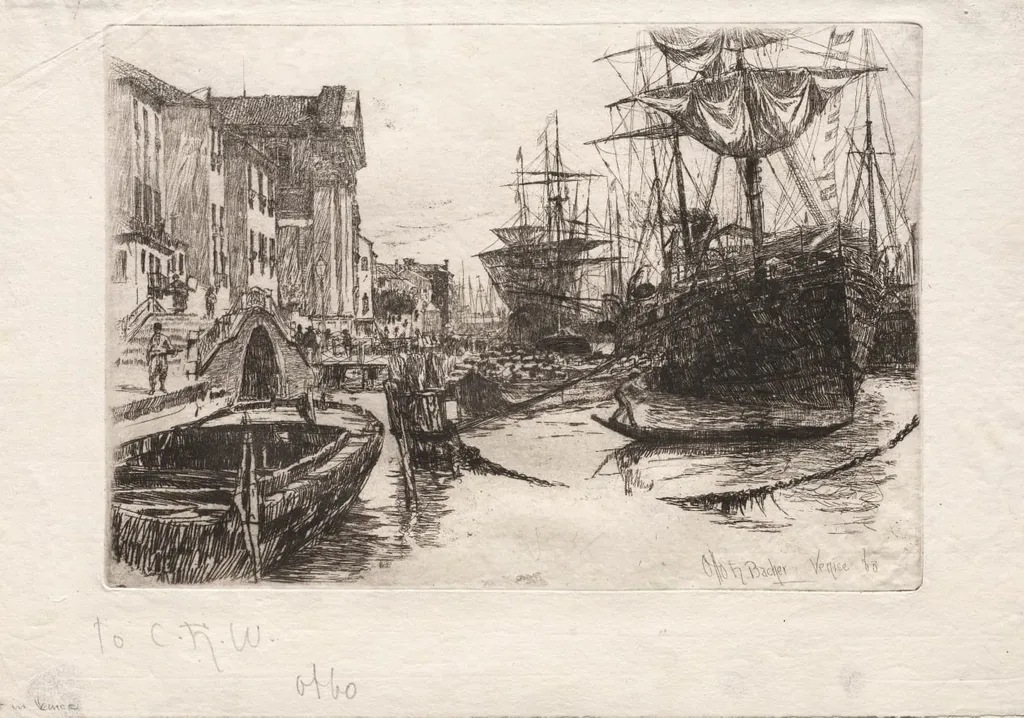 View in Venice, by Otto Henry Bacher, 1880