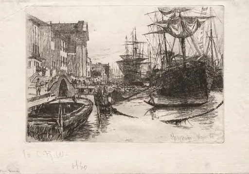 View in Venice, by Otto Henry Bacher