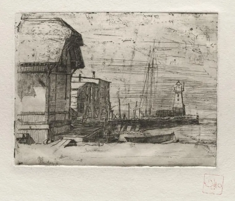 West Pier 1878, by Otto Henry Bacher, 1878