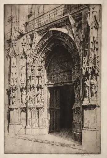 Portrail Central, Eglise St. Merri, Paris, by Otto J. Schneider