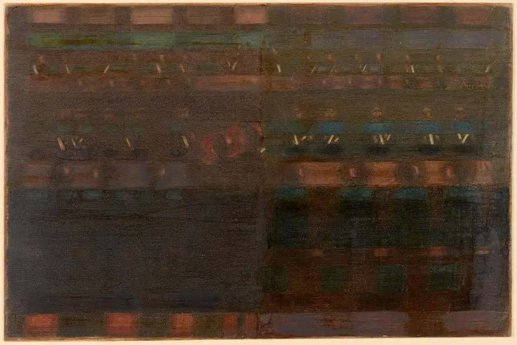 Vorbereitung. Gesamtkomposition VI. Andacht im Esssaal, by Otto Meyer-Amden