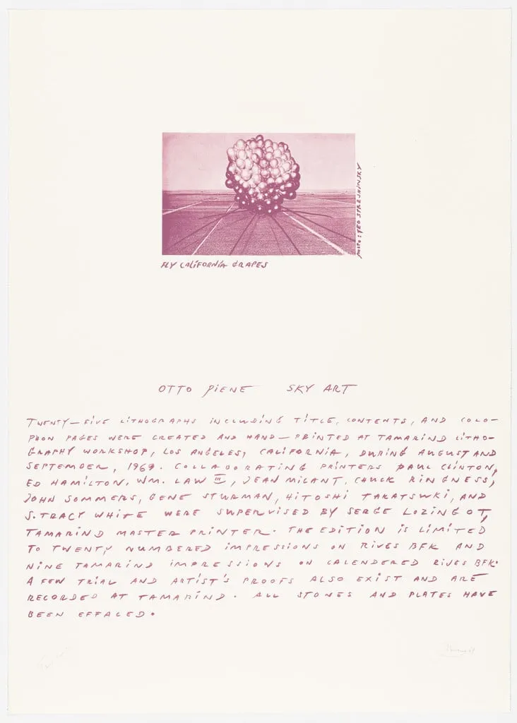Untitled, by Otto Piene, ink, 1969