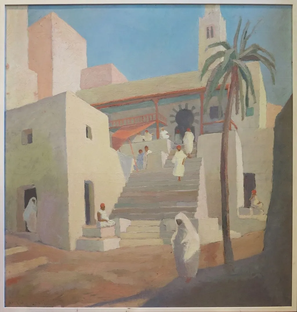Plattner, Otto - Malerei, Sidi Bou Said (Tunesien), by Otto Plattner, unspecified, 1926