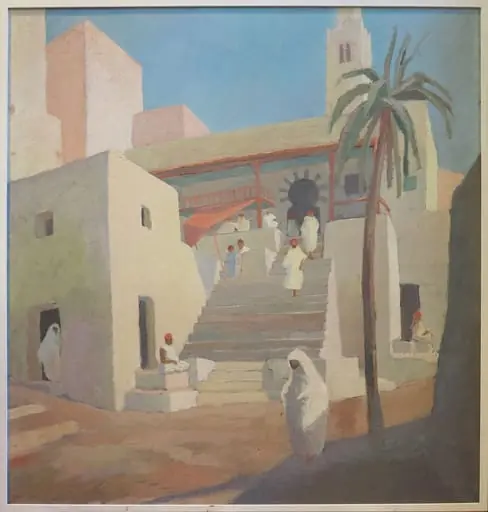 Plattner, Otto - Malerei, Sidi Bou Said (Tunesien), by Otto Plattner