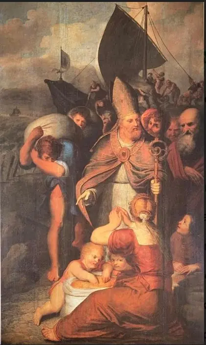 During a Famine in Myra Saint Nicholas Saves the People, by Otto van Veen