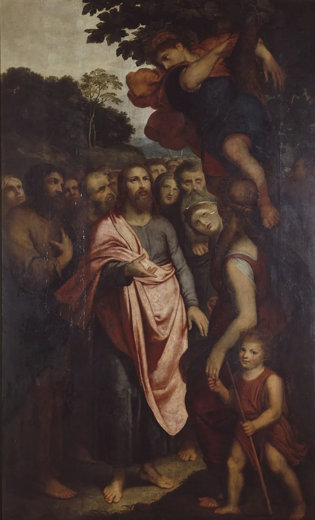 The Calling of Zacchaeus who is Sitting in a Fig Tree, by Otto van Veen, oil, 1606