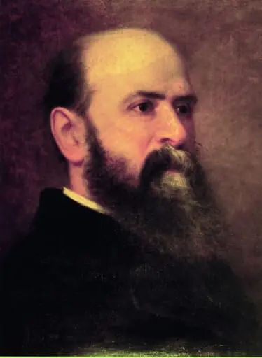 von Thoren, Otto - Bild: Ölgemälde, Portrait von Georg Herwegh, by Otto von Thoren